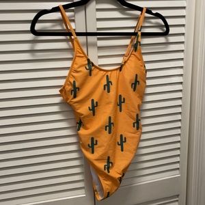 Cactus one piece bathing suit